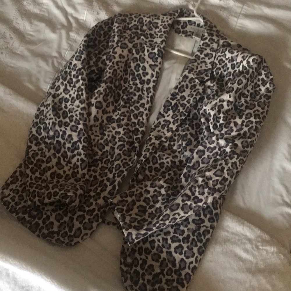 RACHEL ZOE XL Cheetah Blazer